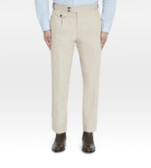 Pantalon en coton moleskine beige
