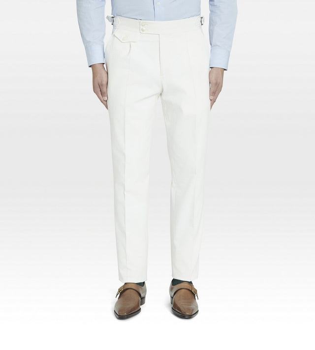 Pantalon blanc en coton