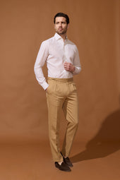Pantalon En Lin Et Soie