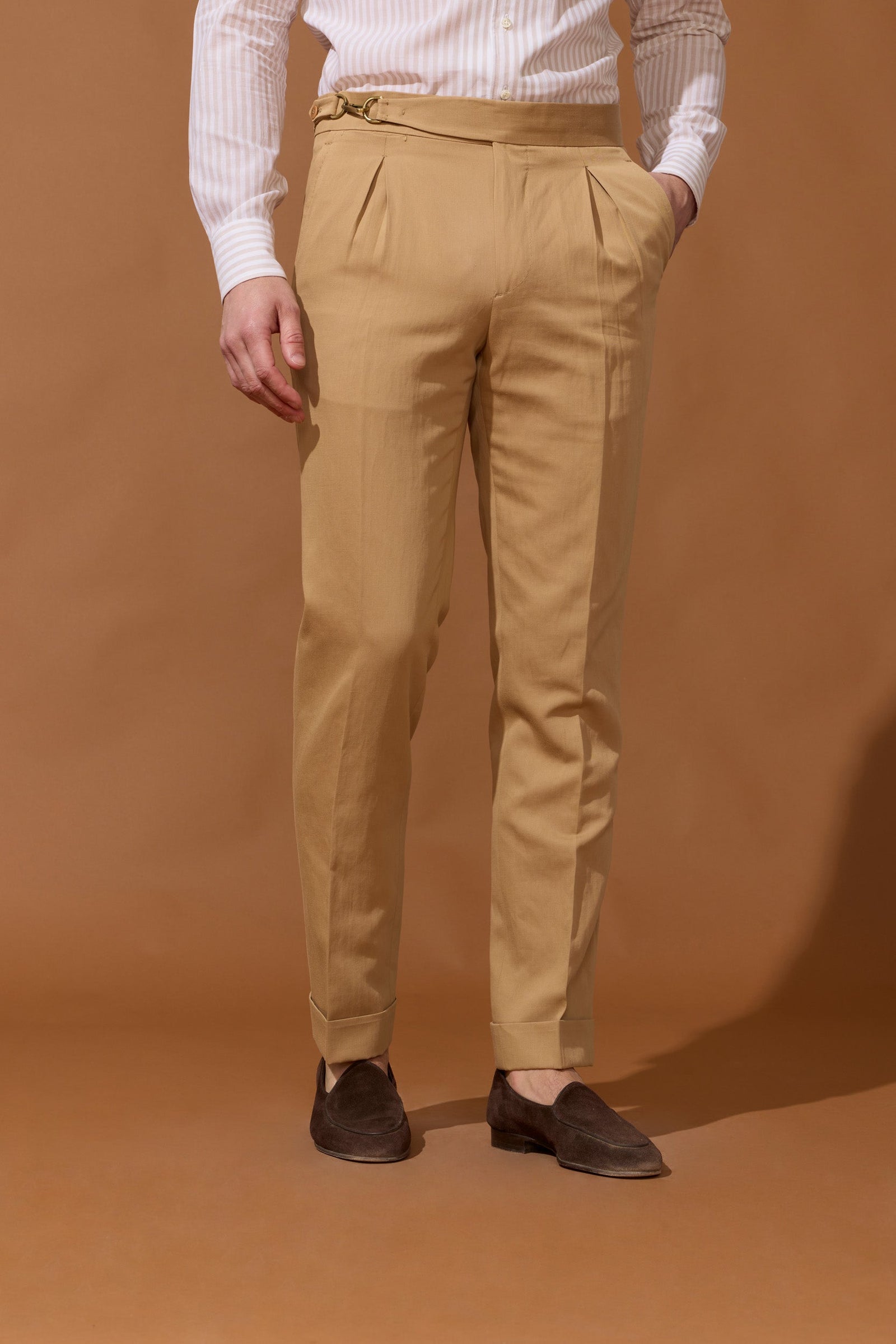 Pantalon En Lin Et Soie