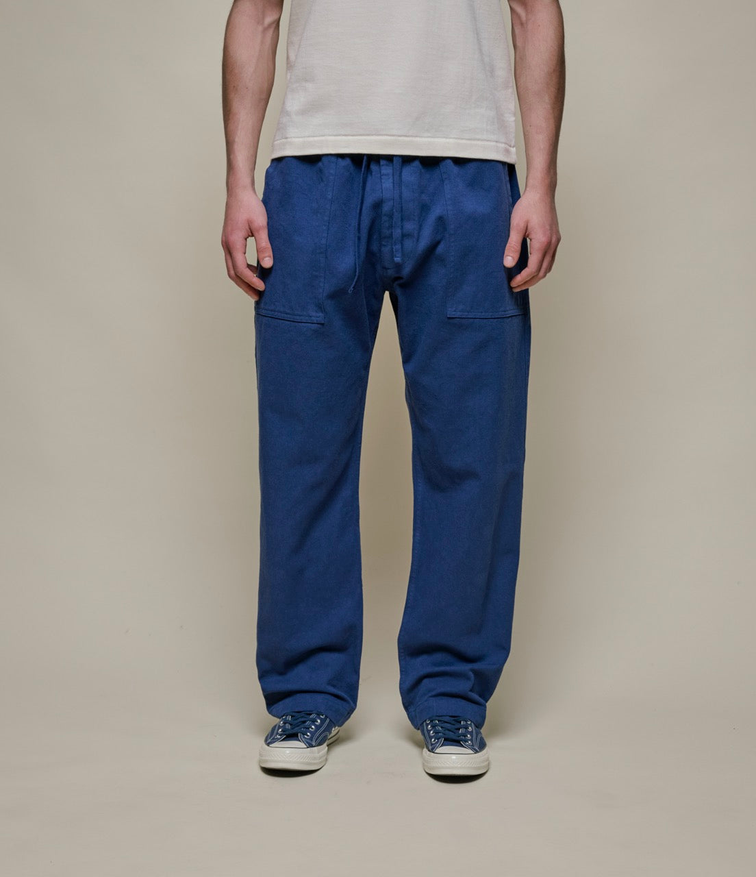 Worker S Cotton Twill Drawstring Pants