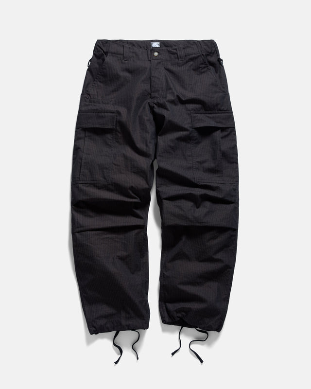 TAC UTILITY CARGO PANT - BLACK / KHAKI DOUBLE-DYE COTTON/NYLON RIPSTOP