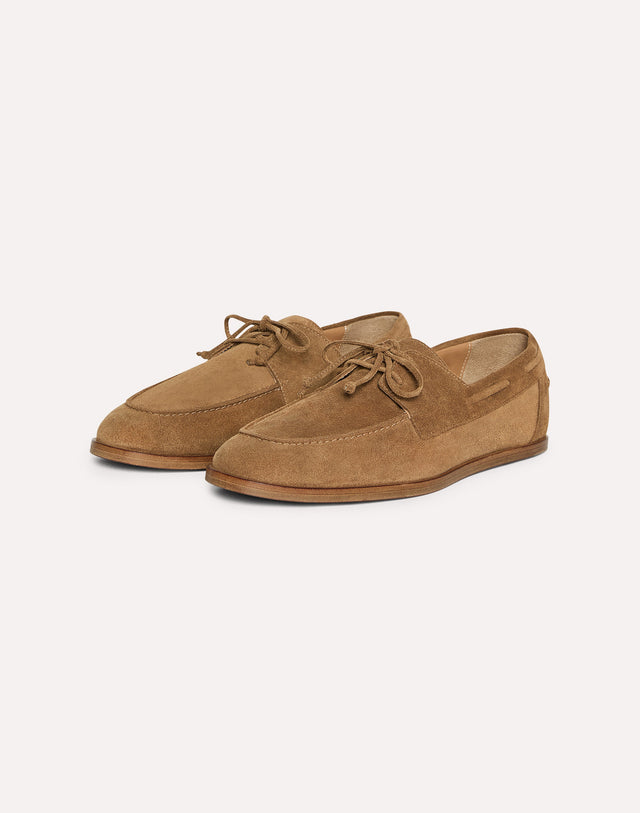Scarpa da barca marrone