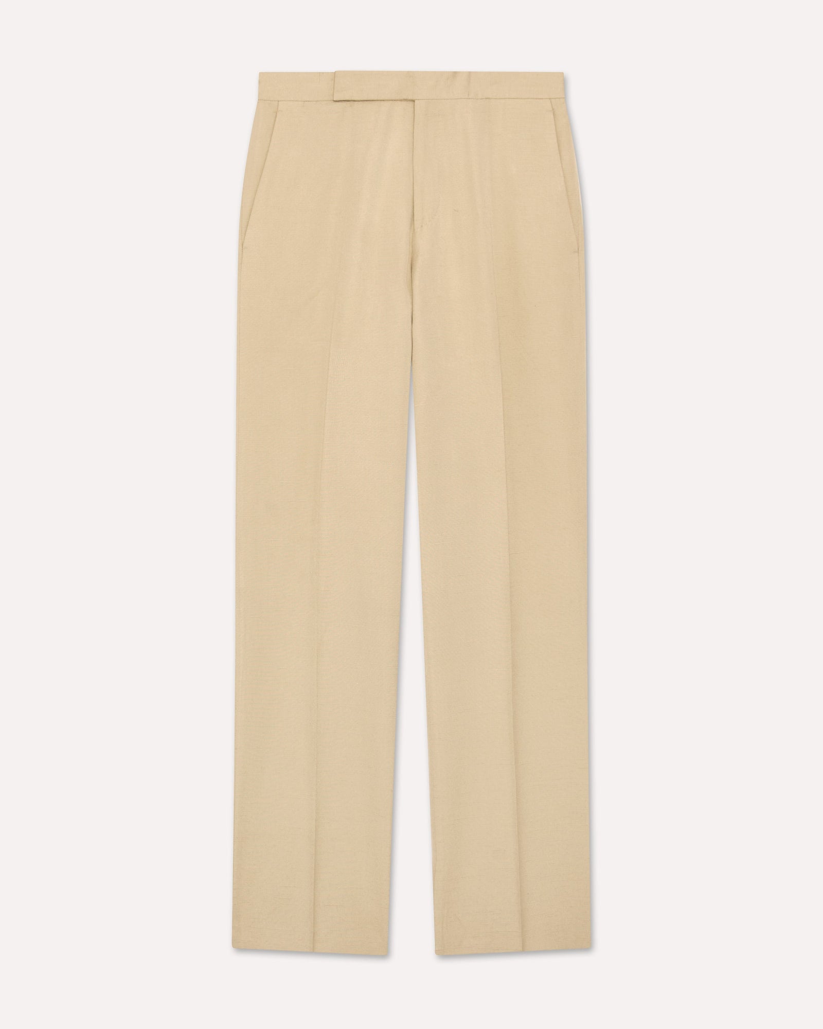 Pantalone Cammello Senza Pieghe In Ecovero