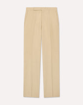 Pantalone cammello senza pieghe in EcoVero
