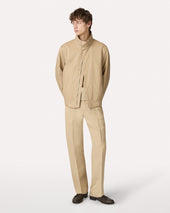 Pantalone Cammello Senza Pieghe In Ecovero