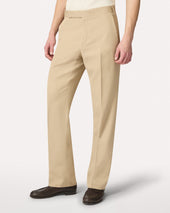 Pantalone Cammello Senza Pieghe In Ecovero