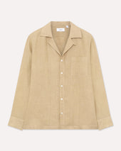 Camicia beige dalla vestibilità rilassata