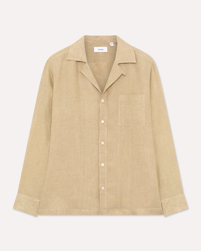 Camicia beige dalla vestibilità rilassata