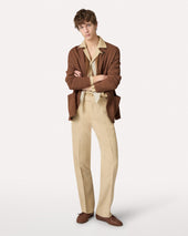 Camicia Beige Dalla Vestibilit Rilassata