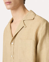 Camicia Beige Dalla Vestibilit Rilassata