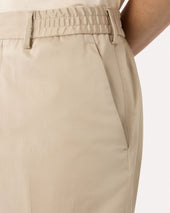 Pantalone Beige Senza Pieghe