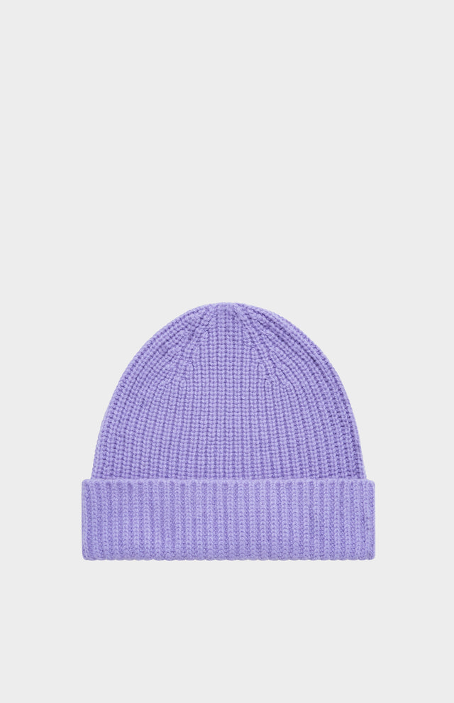 Lambswool Beanie In Lavender