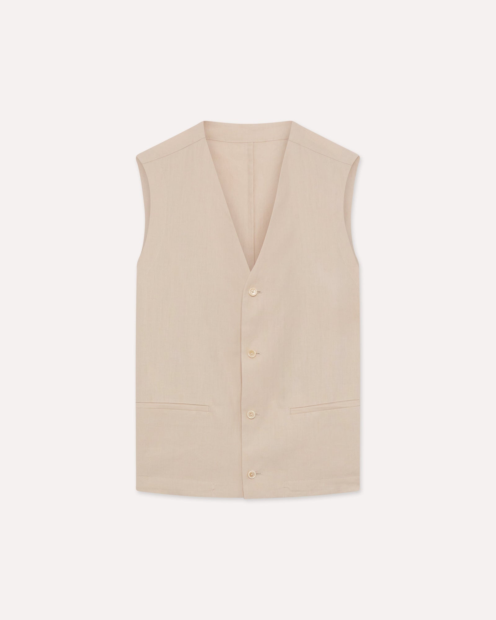Gilet Monopetto Panna