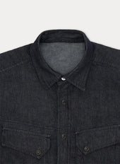Pasadena Camicia Western In Indigo Rinse