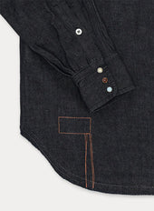 Pasadena Camicia Western In Indigo Rinse