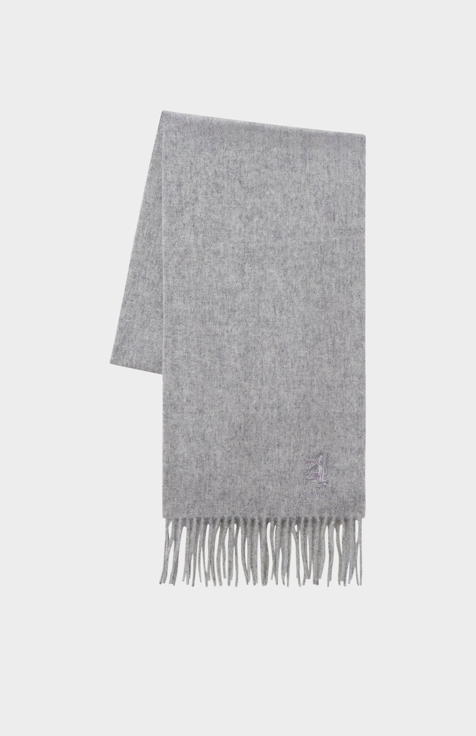 Fringed Lambswool Scarf In