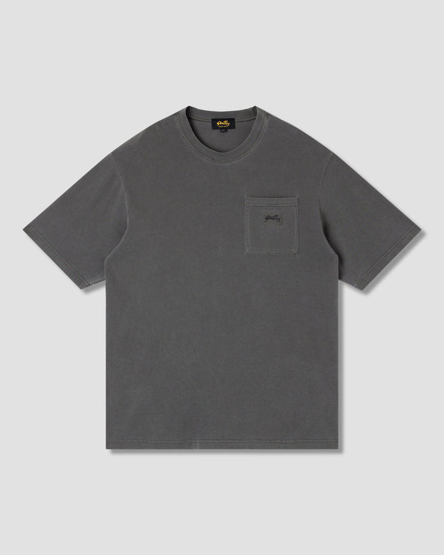 Patch Pocket Tee (Washed Black )