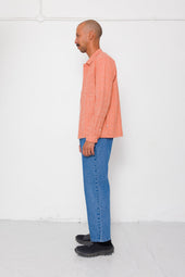 Patch Shirt Red Oxide Textured Check