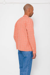 Patch Shirt Red Oxide Textured Check