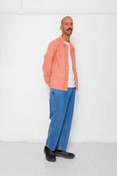 Patch Shirt Red Oxide Textured Check