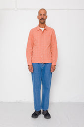 Patch Shirt Red Oxide Textured Check
