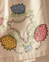 Patchwork Lotus Shorts