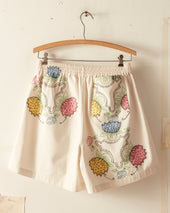Patchwork Lotus Shorts