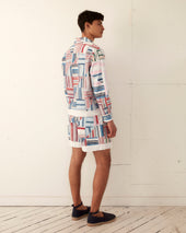 Patchwork Oxford Shorts