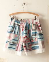Patchwork Oxford Shorts