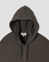 Patch Zip Hood (Washed Black)
