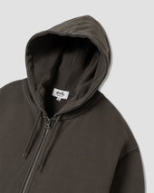 Patch Zip Hood (Washed Black)