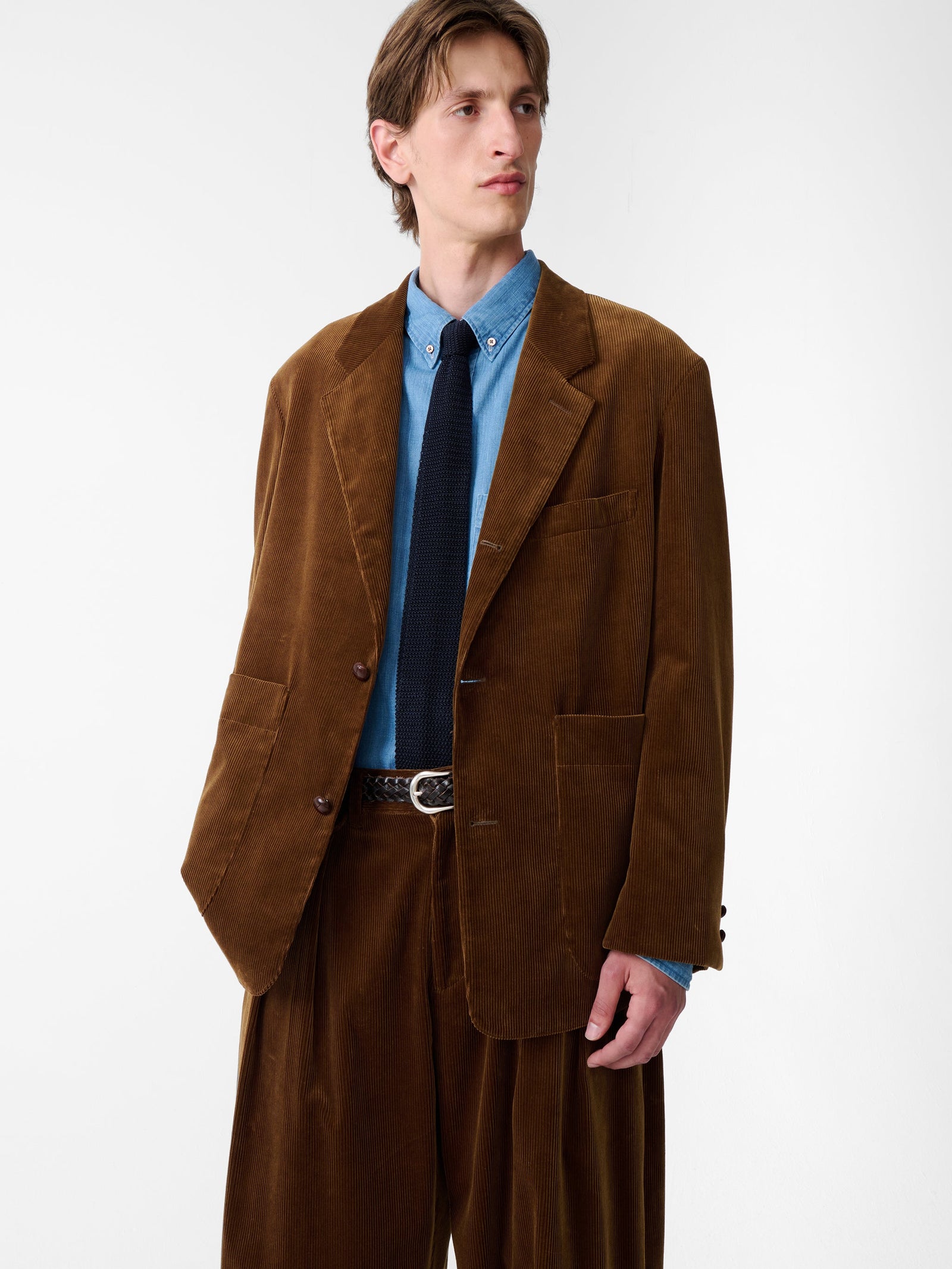 Sn X Beams Plus Paul Corduroy Jacket In Toffee