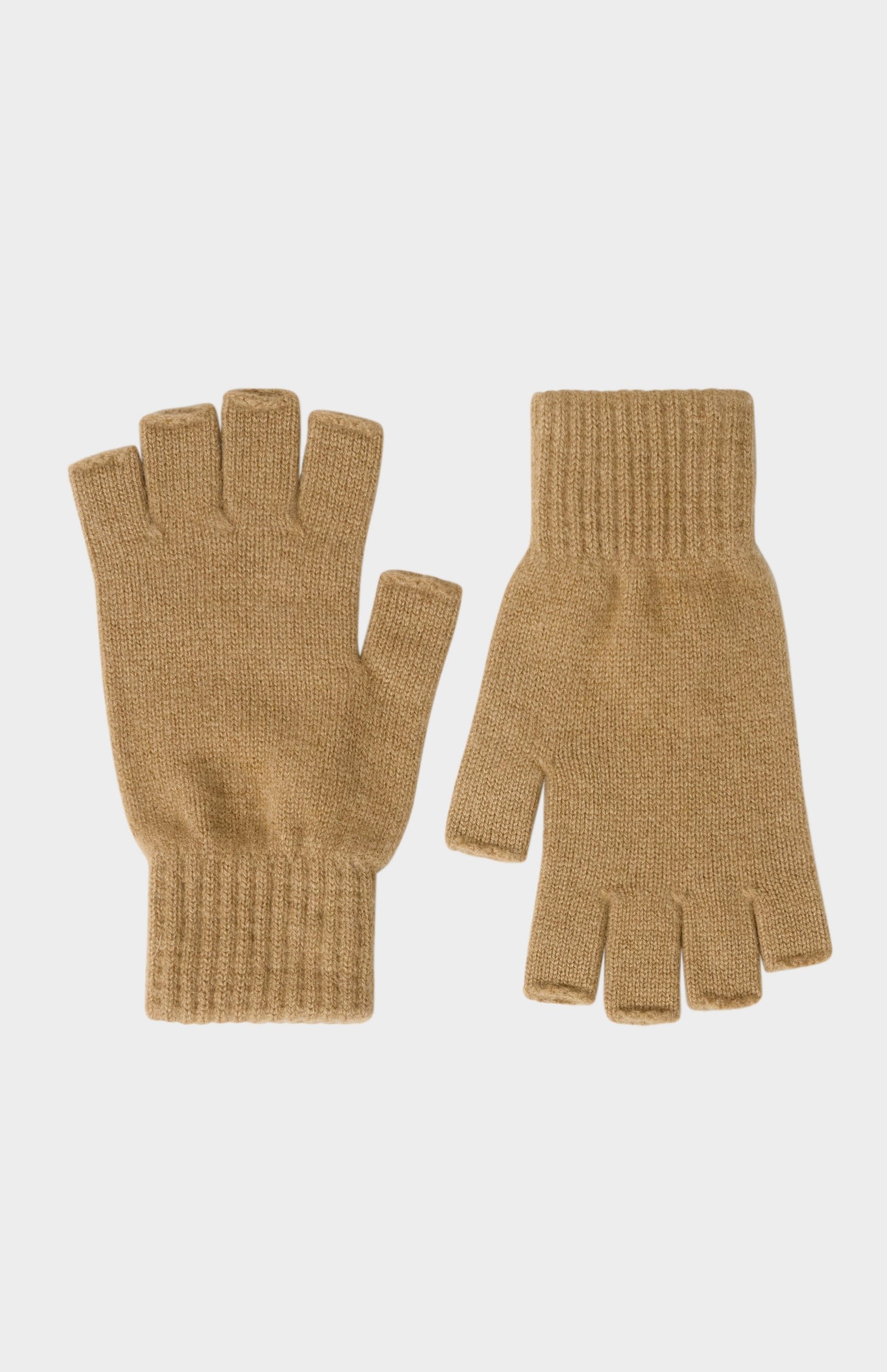 Fingerless Cashmere Gloves In