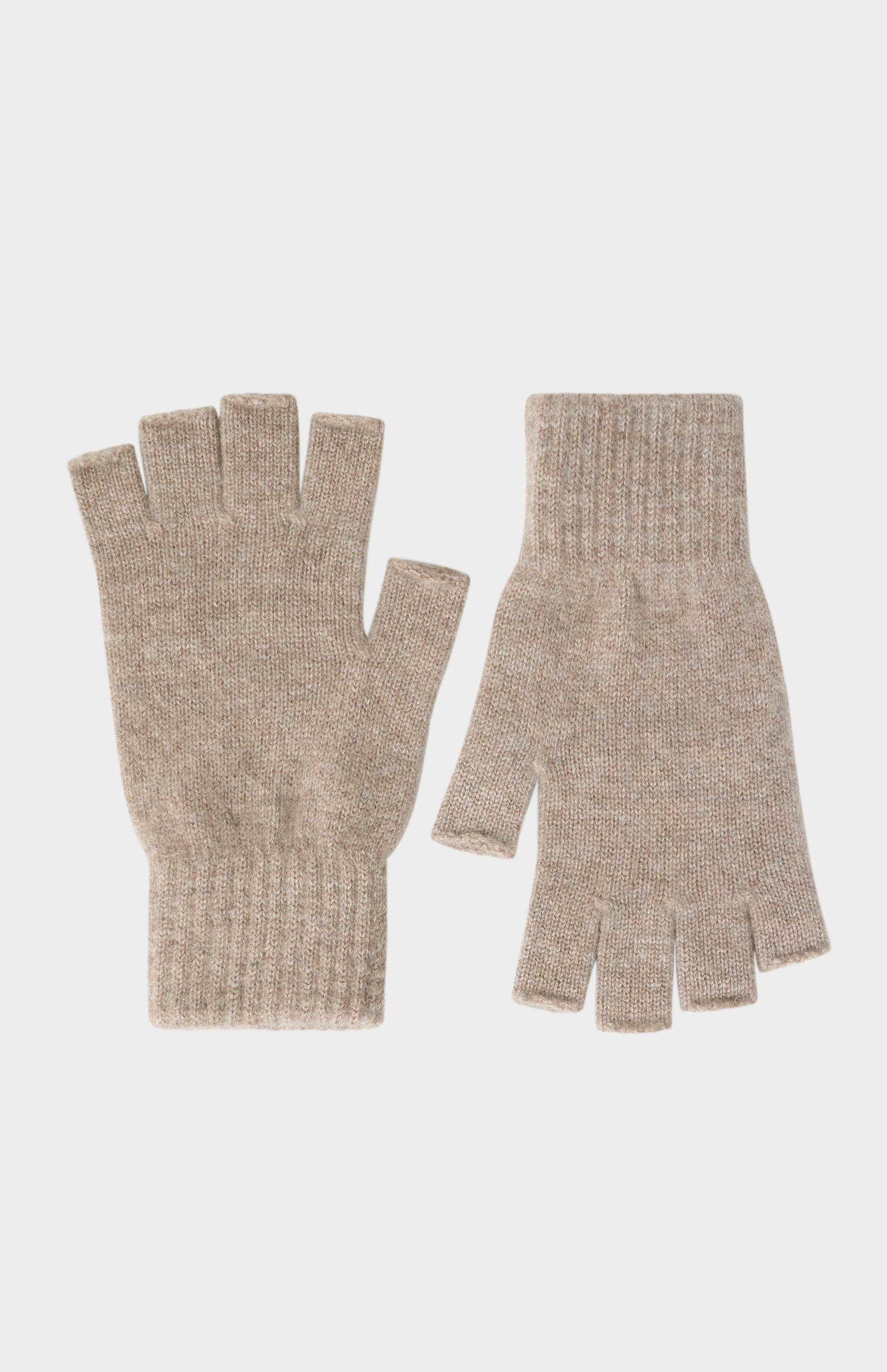 Fingerless Cashmere Gloves In