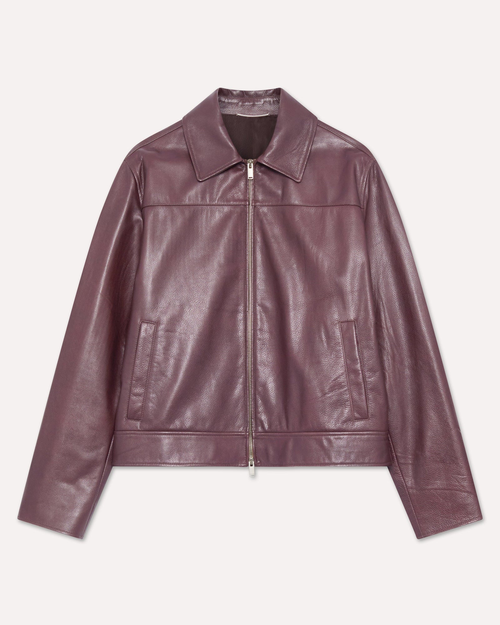 Giubbino In Pelle Marrone