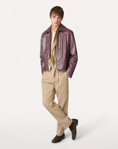 Pantalone Con Piega Cammello
