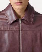Giubbino In Pelle Marrone