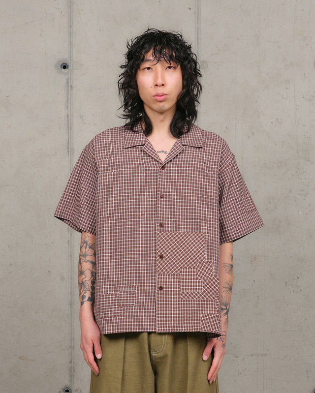 PA Shirt SS - Brown Check