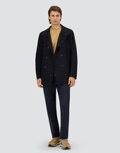 Peacoat In Light Woolen Effect