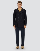 Peacoat In Light Woolen Effect