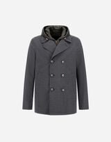 WOOL, ECOAGE AND 3-LAYER MEMBRANE PEA COAT
