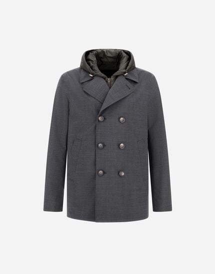 Wool Ecoage And 3 Layer Membrane Pea Coat