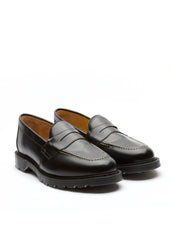 Solovair X Oliver Spencer Penny Loafer Hi Shine Leather Stitch