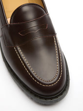 Solovair X Oliver Spencer Penny Loafer Ox Blood Leather Stitch