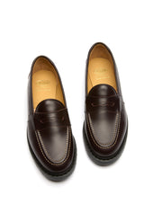 Solovair X Oliver Spencer Penny Loafer Ox Blood Leather Stitch