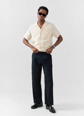 Short Sleeve Cuban Shirt | Linen | Cream