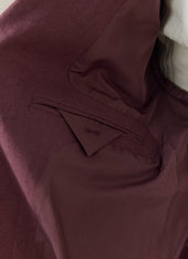 Tailored Blazer Linen Merlot