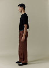 Pleated Tailored Trousers Linen