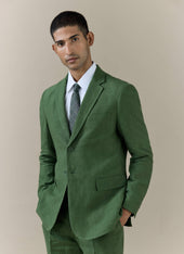 Slim Fit Classic Blazer Linen